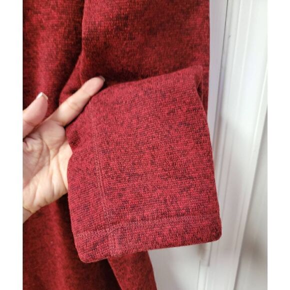 Woolrich Fleece Pullover Burgundy XL - Picture 6 of 7